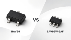 BAV99 vs BAV99W-6AF high-speed switching diode package comparison