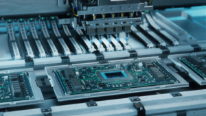 Advanced semiconductor and electronic component manufacturing production line